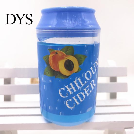 Clear Cans Slime Toy Crystal Mud Blowing Bubble Stress Reliever Kids Adults Gift