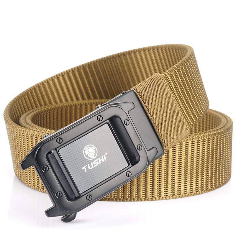 Fashionable All-matching Automatic Men's Belt Outdoor Quick-drying Nylon Casual Canvas