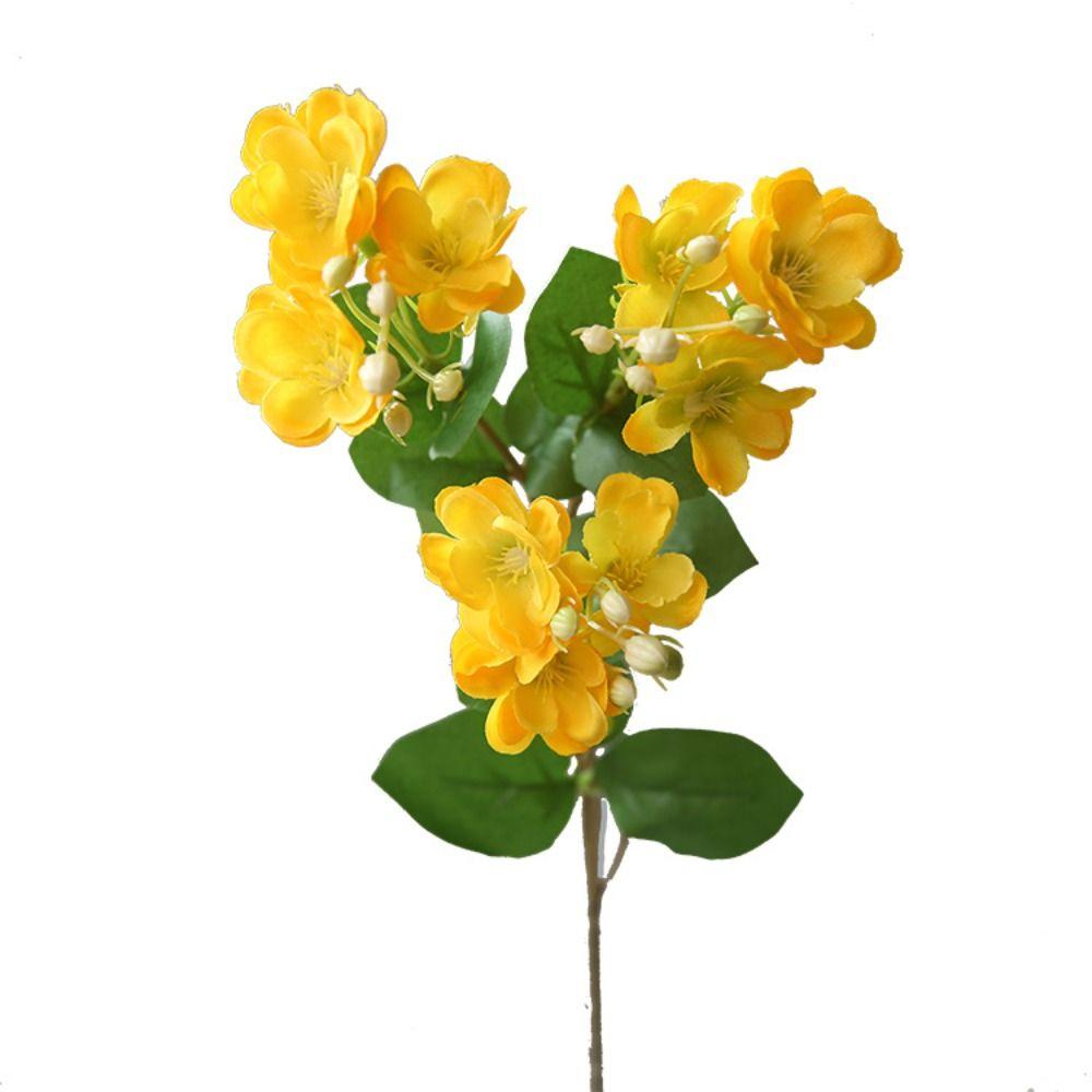 Long Stems Artificial Silk Jasmine Flower DIY Fake Flowers Simulation Jasmine Home Office