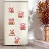 6/8Pcs Diamond Painting Magnets Refrigerator Butterfly Dog for Fridge Whiteboards Car Mailbox Decor for Adults Kids Beginners