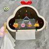 Cloud Patterned Bathroom Waterproof Non Porous Wall Hanging Tissue Box Storage Rack Dustproof