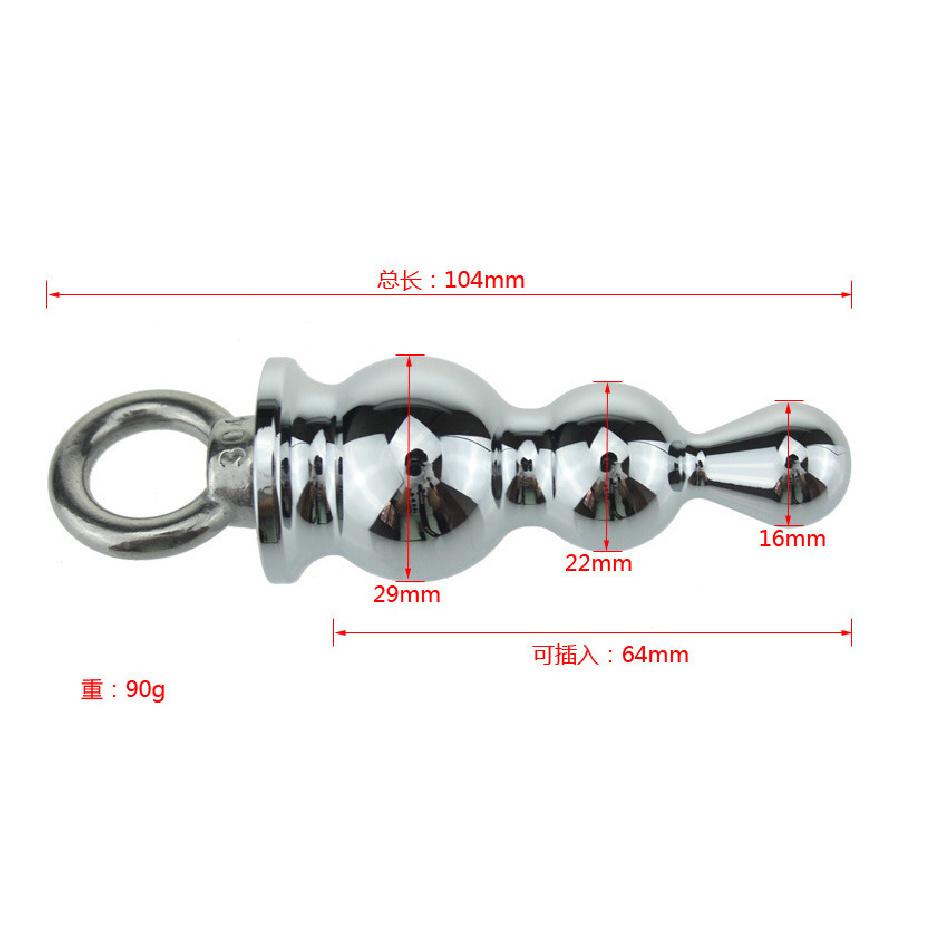 Metalowy Korek Analny Duży, Średni i Mały Pierścień do Wyciągania Korek Analny Produkt Seksualny Wyjdź Pierścień do Wyciągania Korek Analny Produkt Seksualny