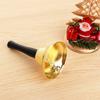Handheld Santa Claus Loud Alarm Metal Dinner Ring Christmas Decor Call Service Hand Bell