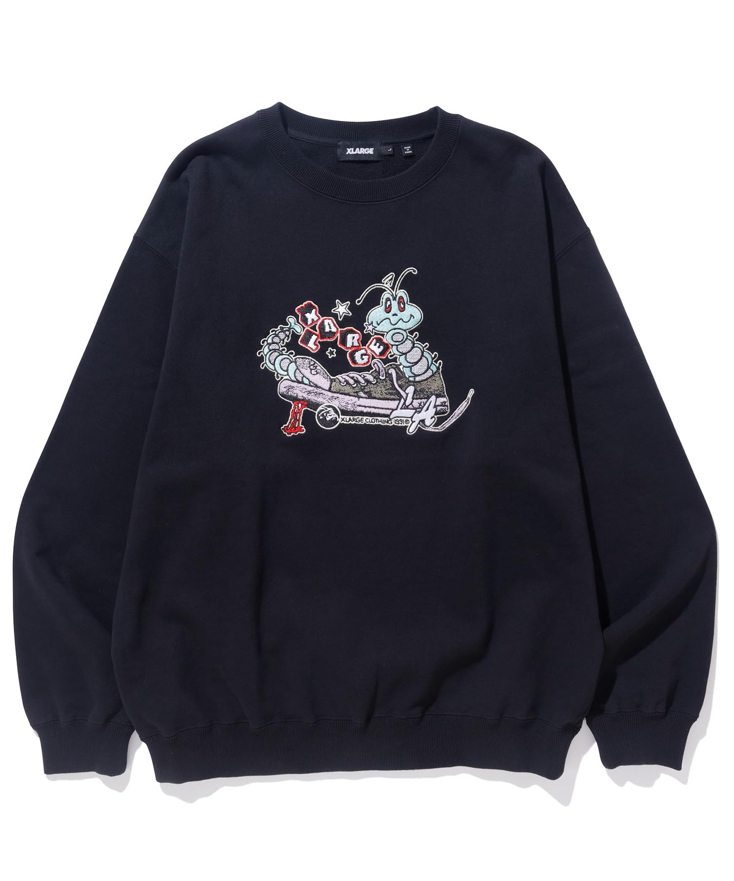 

Caterpillar In A Shoe Crewneck Size S [Extra Large] Men s Sweatshirt, Black, чорний