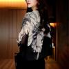 Printed Long Sleeved Shirt Women Spring Summer New Fashion Light Luxury Design Floral Cardigan Versatile Top