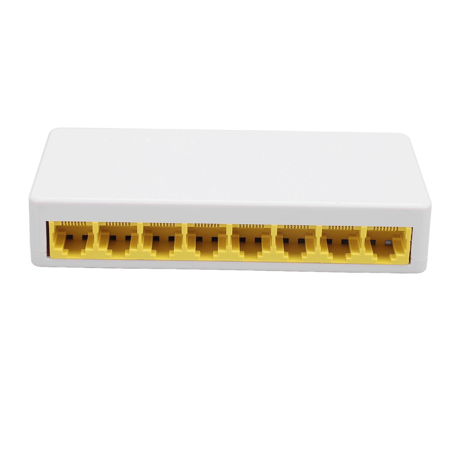 

8-портовый гигабитный неуправляемый сетевой коммутатор Ethernet, разветвитель Ethernet, безвентиляторный, металлический, настольный, настенный EU Plug