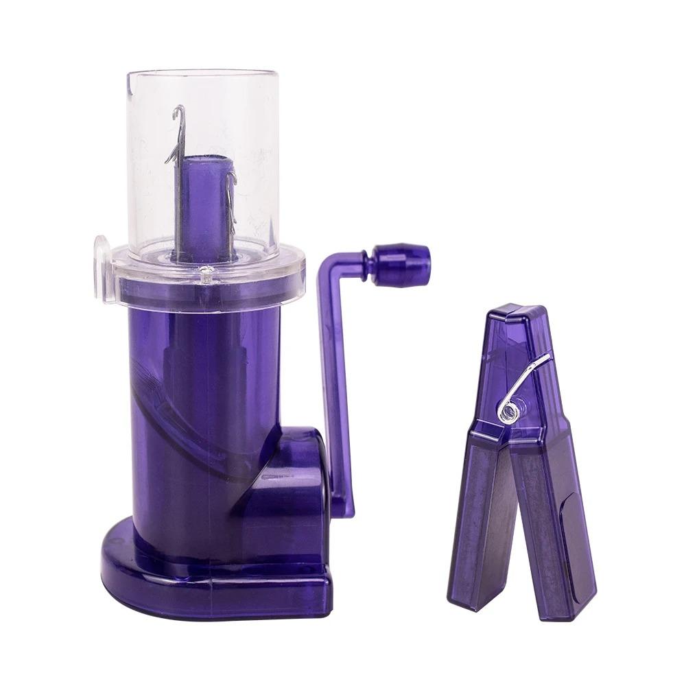 

Portable Hand Knitting Machine Hand Crank Knit Loom for DIY Sweaters and Scarves Embellishment Tool with Accessories for Weaving