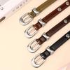 Thin Cowhide Veterinary Women's Belt Versatile Nailed Casual Pants Belt High-end Women's Belt