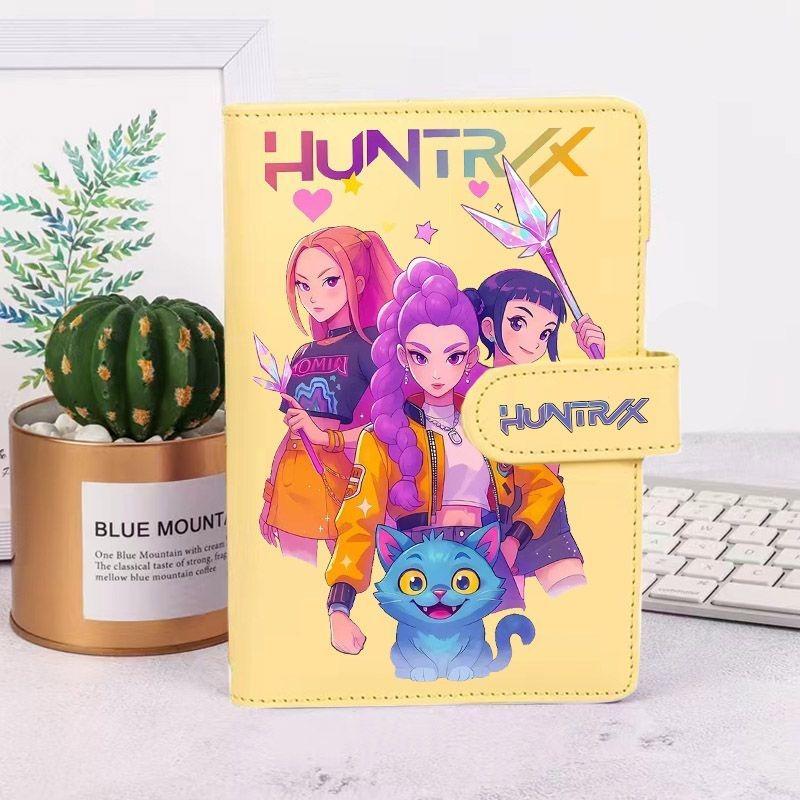 Cute  Demon Hunters Hand Ledger Anime Peripheral Creative Printing Portable Detachable Loose-leaf Diary Student Notepad Gift