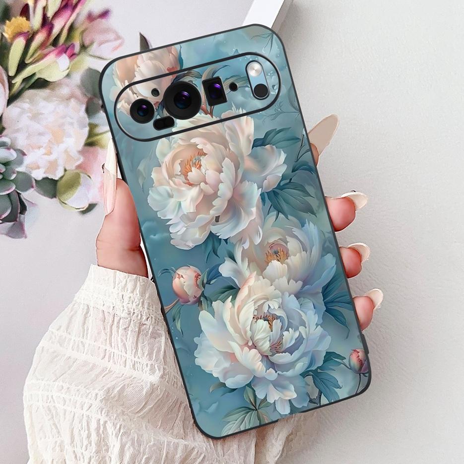 Custodia per Google Pixel 9 Pro Custodia Pixel9A Fiori Colorati Cover Dipinta Custodia Morbida in Silicone per Telefono per Google Pixel 9A Pixel9 Pro Guscio