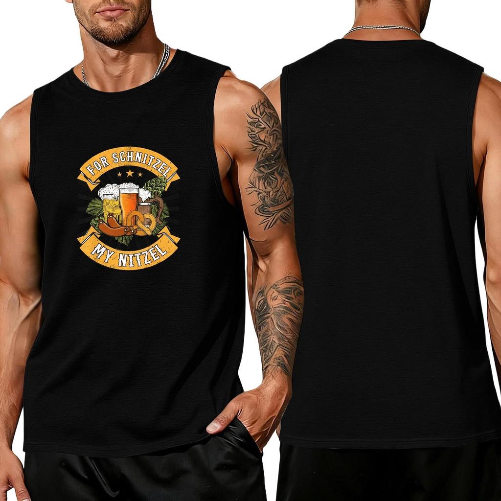 Men's Loose Fit Sleeveless Tank Top Casual Summer Daily Wear Breathable Lightweight Fabric Comfortable Fit Graphic Print