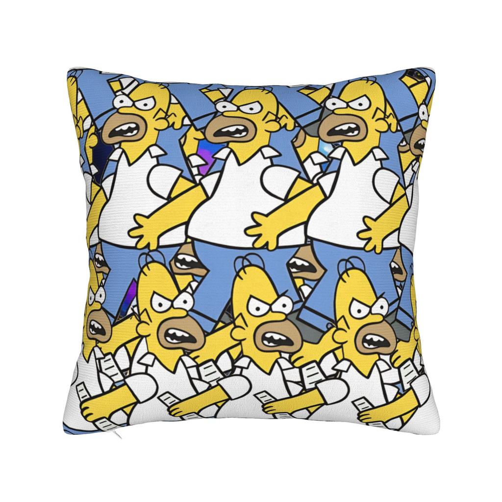 Marge SSimpsons Head Repeat Pattern Pillow Cover Funny Pillow Case For Sofa Home Decor Soft Pillowcases Gift Idea