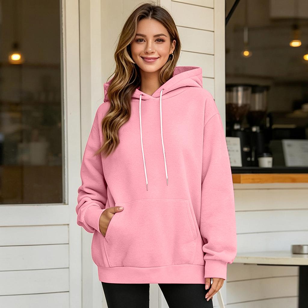 Damen Hoodie mit langen Ärmeln und Ohren-Design Gemütlicher Pullover