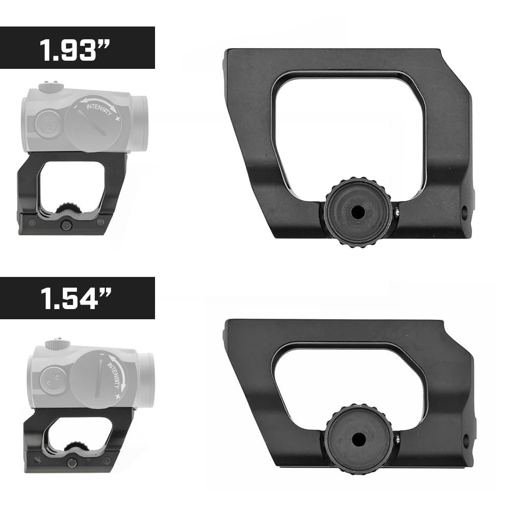 Ryohin Takehin Evolution Gear T1/T2 Compatible High Mount 20mm Rail SCALARWORKS LEAP Replica 6068 Aluminum Hard Anodized (1.54 Inch)