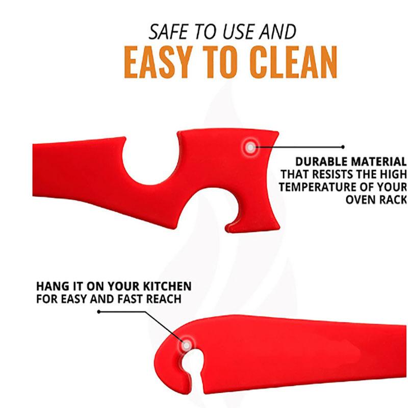 1PC New Kitchen Oven Push Stick Air Fryer Silicone Baking Utensils Tools Creative Kitchen Utensils