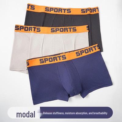 Herren Modal Boxershorts mit hoher Elastizität - Trendige Sportpersönlichkeits-Briefs