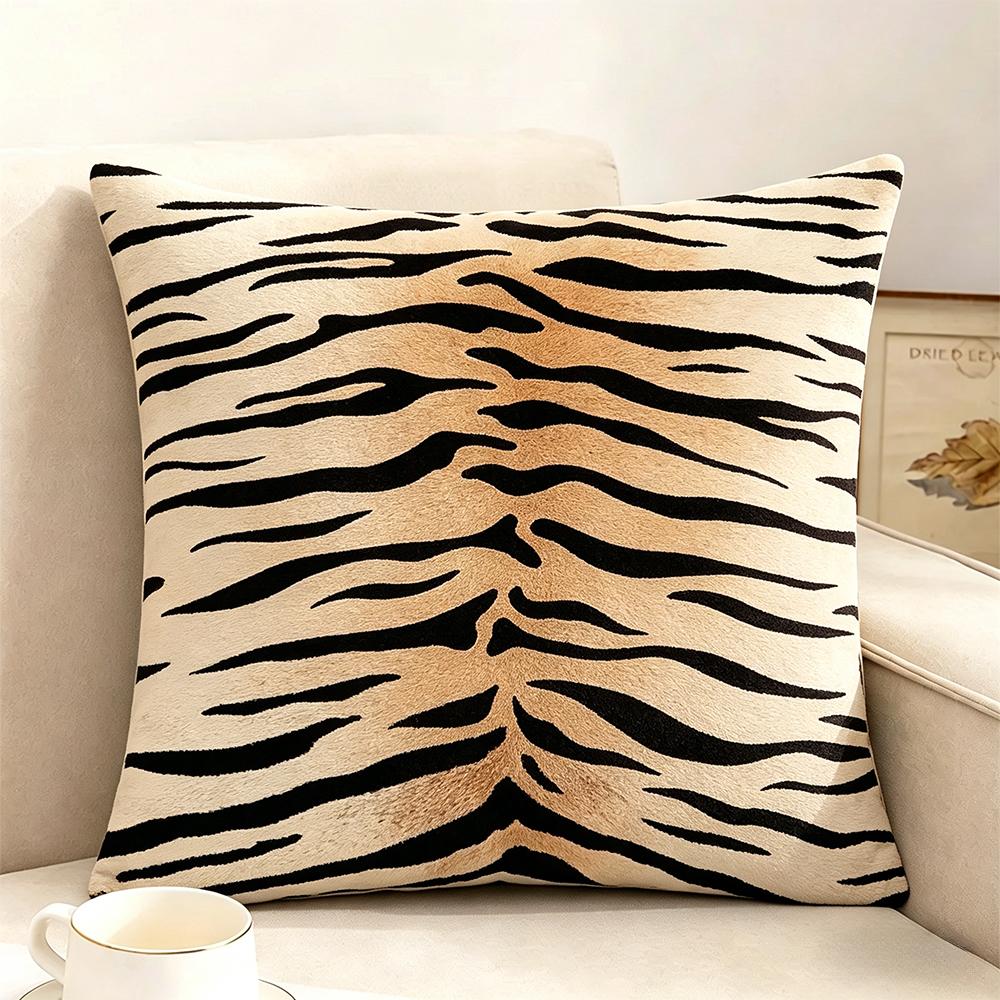45x45cm Home Decor Animal Print Pillow Cover Leopard Tiger Zebra Cattle Cushion Cover for Living Room Sofa Decor Pillowcase