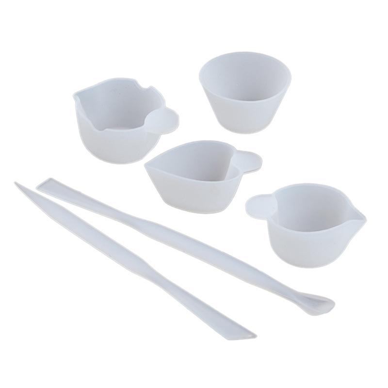 Reusable 100ml Non-Stick Measuring Cup with Precise Scale Resin Mixing Cup Card Slot Cup Dispensing Cup Epoxy Split Cup