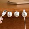 10PCS Desk Cable Organizer Clips for Wire Management Adhesive Cord Holders USB Charging Cables Office Desktop Organization