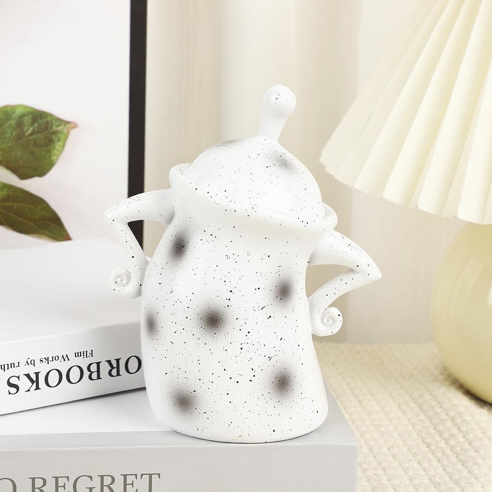 

Funny cup personality cross waist jar Creative art resin parody cup home decor Desktop Cup Ornament Storage Canisters With Lids