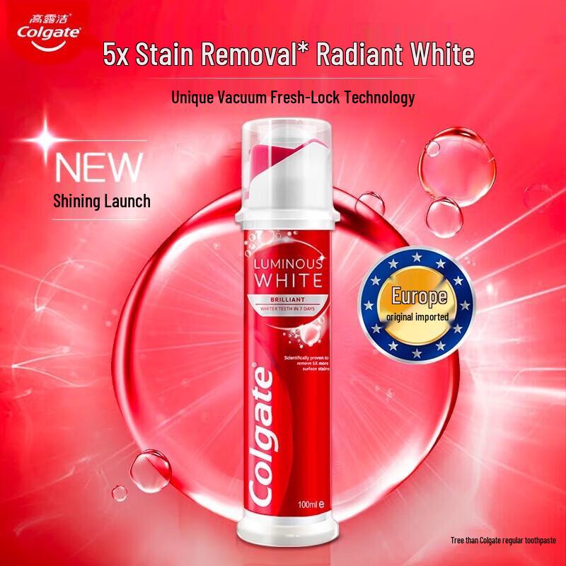 

Colgate European Whitening Stain Removal Pump Toothpaste