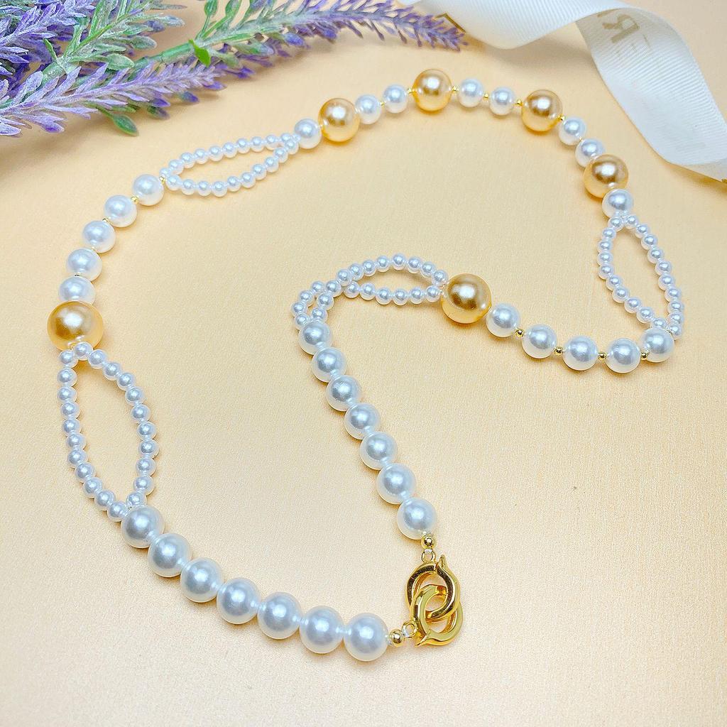 S925 Sterling Silver Gold-Tone Multifunctional Pearl Necklace with Light Luxury Style – 2025 Women's Choker