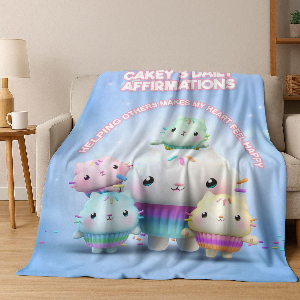 26 Stili Cartone Animato La Casa delle Bambole di Gabby Regalo per Ragazza Coperta in Flanella, Calda e Accogliente Morbida Coperta Plaid per Casa Camera da Letto Letto Divano Coperta Bambino