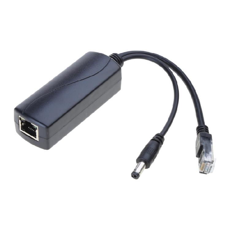 Durable Gigabit PoE Splitter for Camera PoE Separator 15cm Cable Length