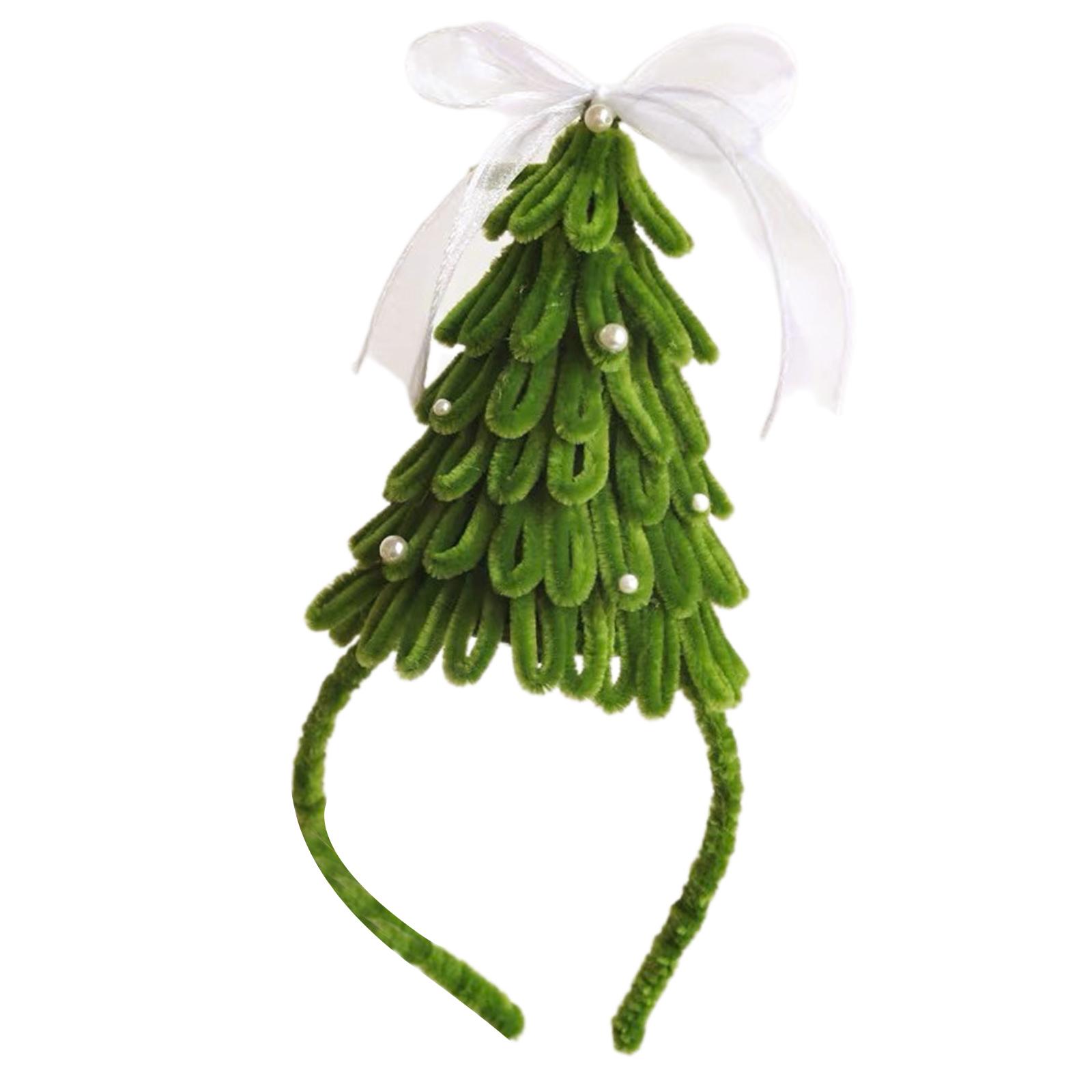 

Бантик Повязка на голову Рождественская елка Рождественский декоративный обруч для волос Праздничная вечеринка Фестивальные украшения Семейные посиделки Головной убор A