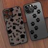 Kitten Paw Prints Case for iPhone 15 Plus 12 17 Air 11 13 Mini 14 16e 17 16 Pro Max XS Back Phone Cover