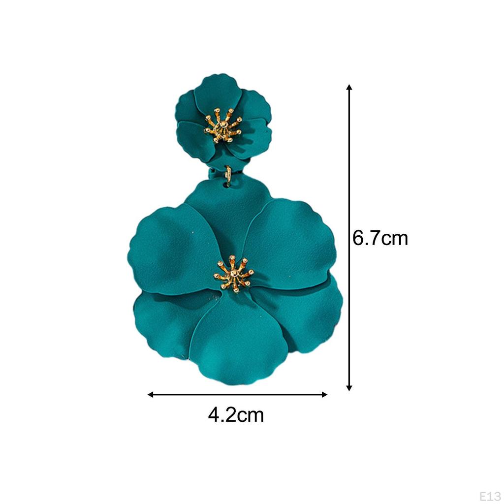 Floral Drop Earrings for Elegant Events
