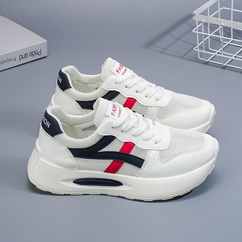 2025 Summer Women's Shoes New Breathable Hollow Mesh Shoes Children's Korean Version Versatile Platform Sports Shoes Casual Dad Shoes