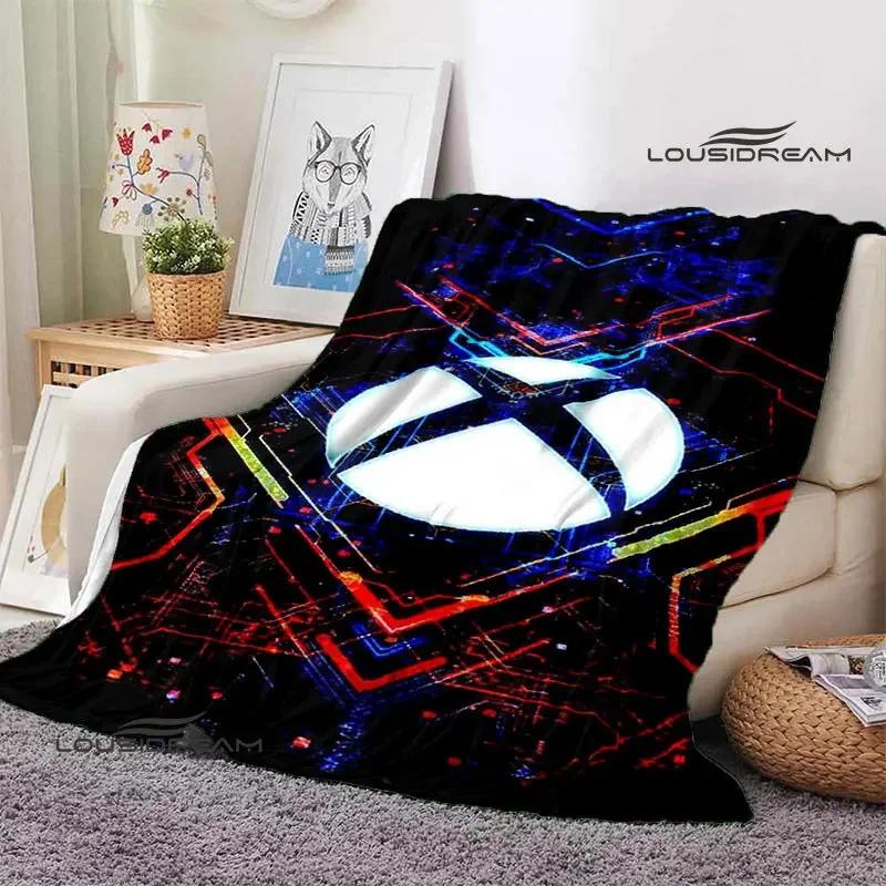 X-BOX LOGO printing blanket Flange Warm and beautiful blanket soft comfort bed blanket Home travel blanket birthday gift