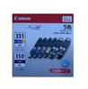 Canon Ink Cartridge Genuine BCI-351 (BK/C/M/Y) + BCI-350 5-Color Multipack Large Capacity Pack BCI-351+350/5MP