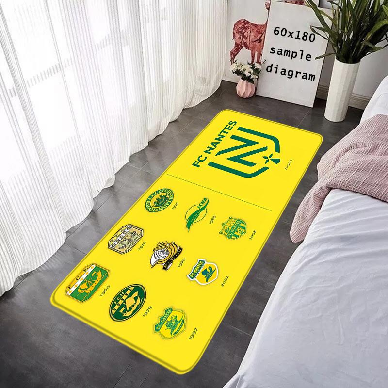 Doormat Flannel Floor Mat Indoor Foot Rug Prayer Bedside Mats F-FC Nantes Kitchen Corridor Water Absorbent Carpet Balcony Decor