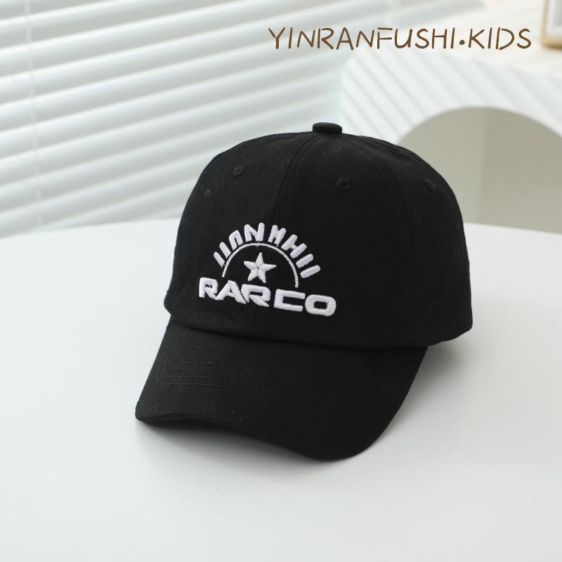 Children's Hats Spring and Autumn Thin Baby Letter Embroidered Sun Hat Kindergarten Baseball Summer Baseball Cap