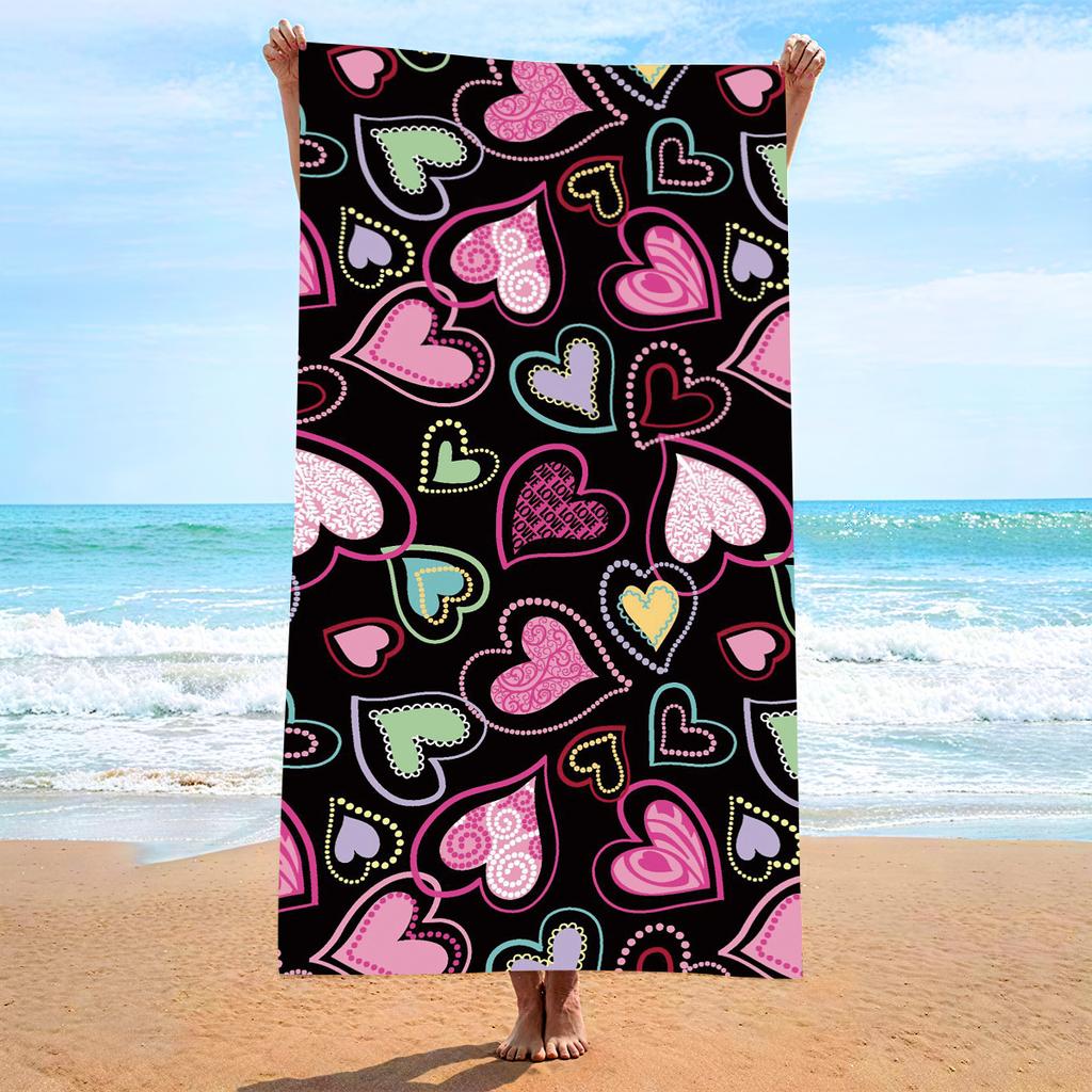 Microfiber Beach Towel Printed Beach Towel Absorbent Beach Towel 2026