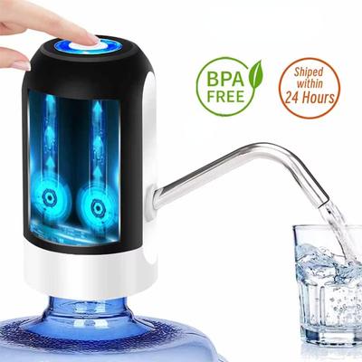 Bomba de Água Potável Automática Portátil com Interruptor e Carregamento USB Mini Dispensador de Água Elétrico para Garrafa Universal de 5 Galões