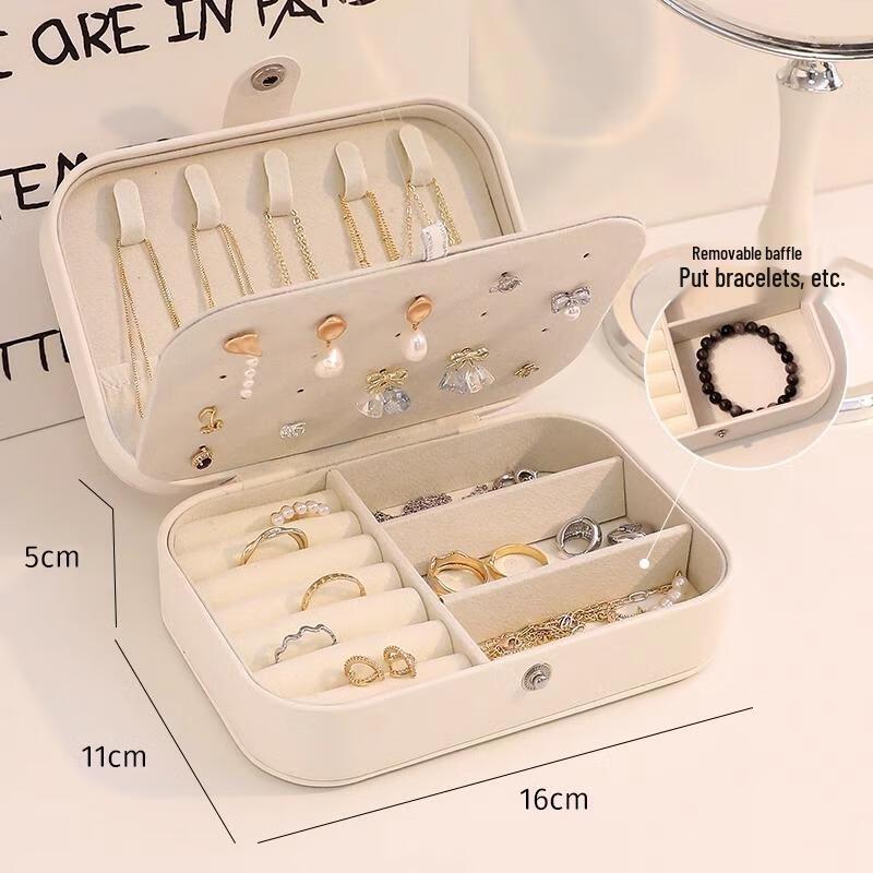 

HANDUNYOU Large Capacity 2-Layer Jewelry Box