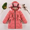 Jaqueta de desenho animado para meninas adorável inverno quente e estiloso casaco engrossado para meninas para clima frio
