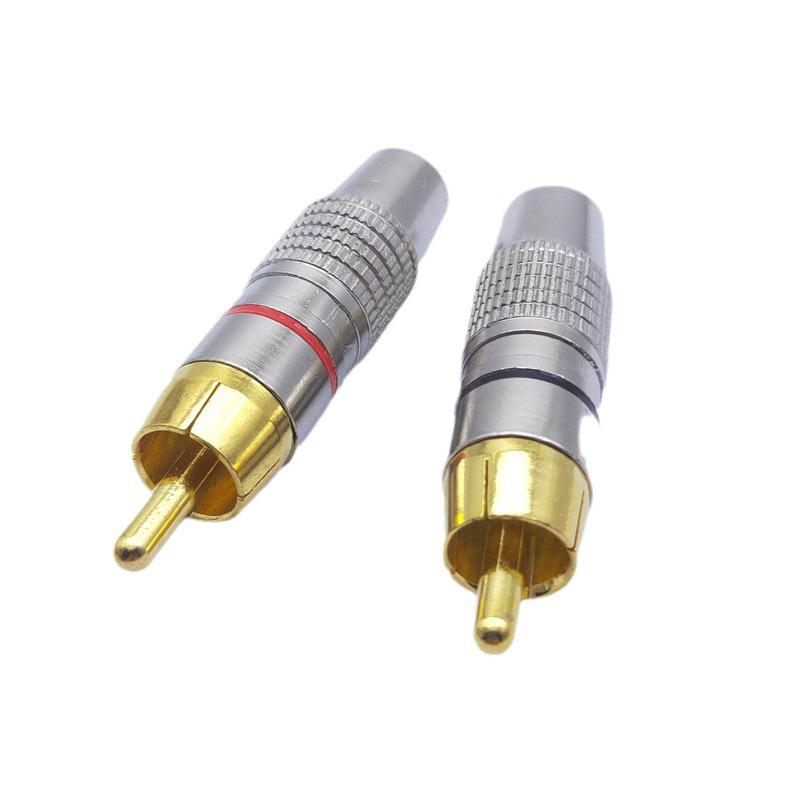 Gold-Plated RCA Coaxial Audio Plug Cable (Large, 270RCA)