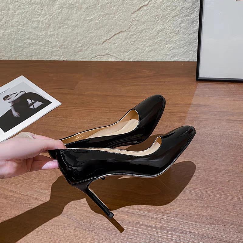 

Fashion Round Toe Commuter Single Shoes Women s New Super Heels for Summer 2025 40 чёрный
