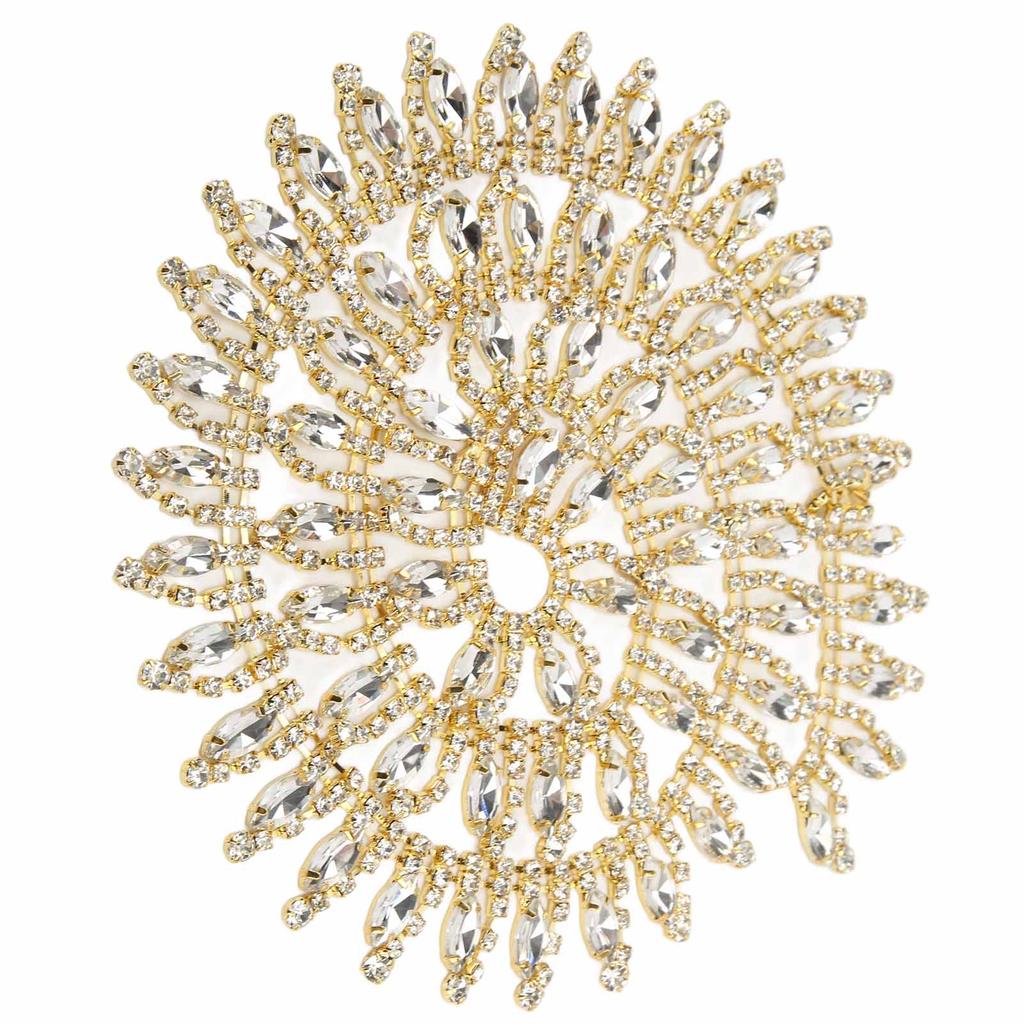 Rhinestone Trim 1yd Fadeless Elegant Exquisite Tassel Design Wide Application Rhinestone Fringe