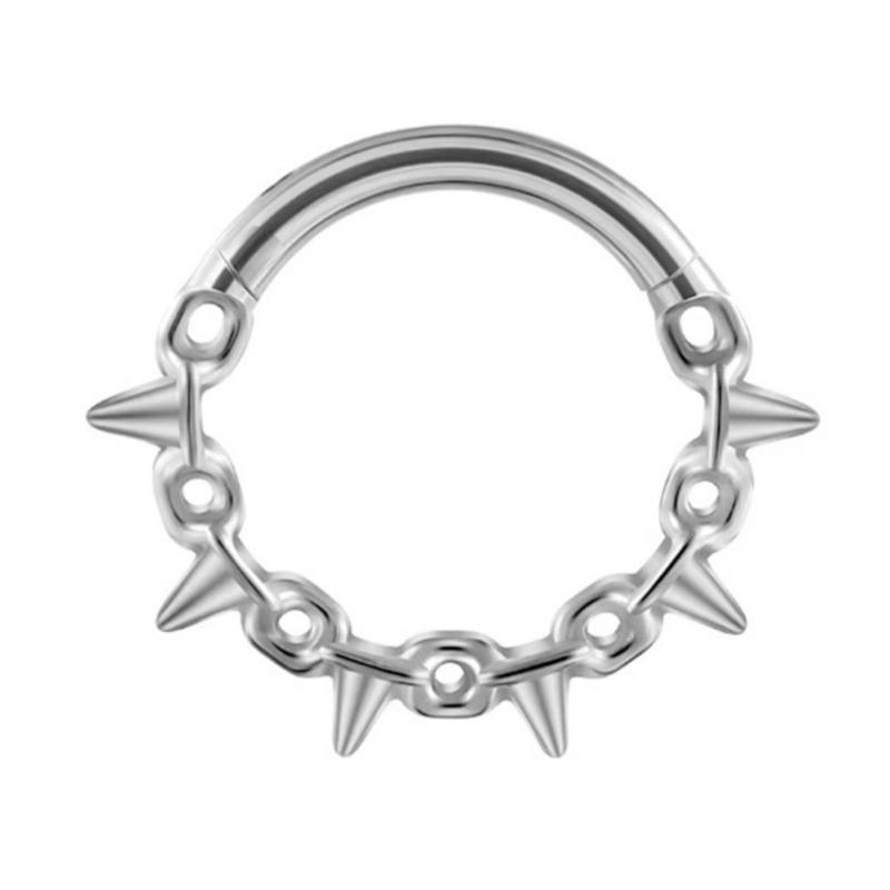 

Easy to Wear Seamless Heart Nose Rings Piercing Nose Decors Comfortable Body Jewelry for Party and Daily Use