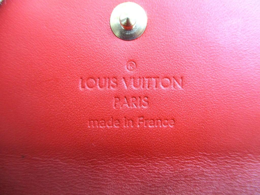 Authentische LOUIS VUITTON Vernis Rotes Leder Multicles 4 Bilder Schlüsselanhänger #b084 Vom Verkäufer überholt