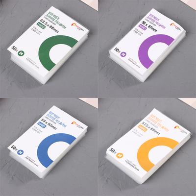 50 stuks Korea kaarthoezen helder zuurvrij CPP harde 3 inch fotokaart holografisch