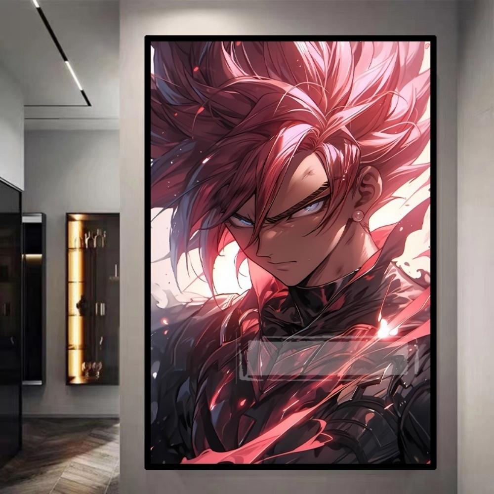 Dragon Ball Starry Night Tapestry Sun Wukong Super Saiyan Anime Hanging with Gokus Kamehameha Ideal for Otaku Bedroom Decor