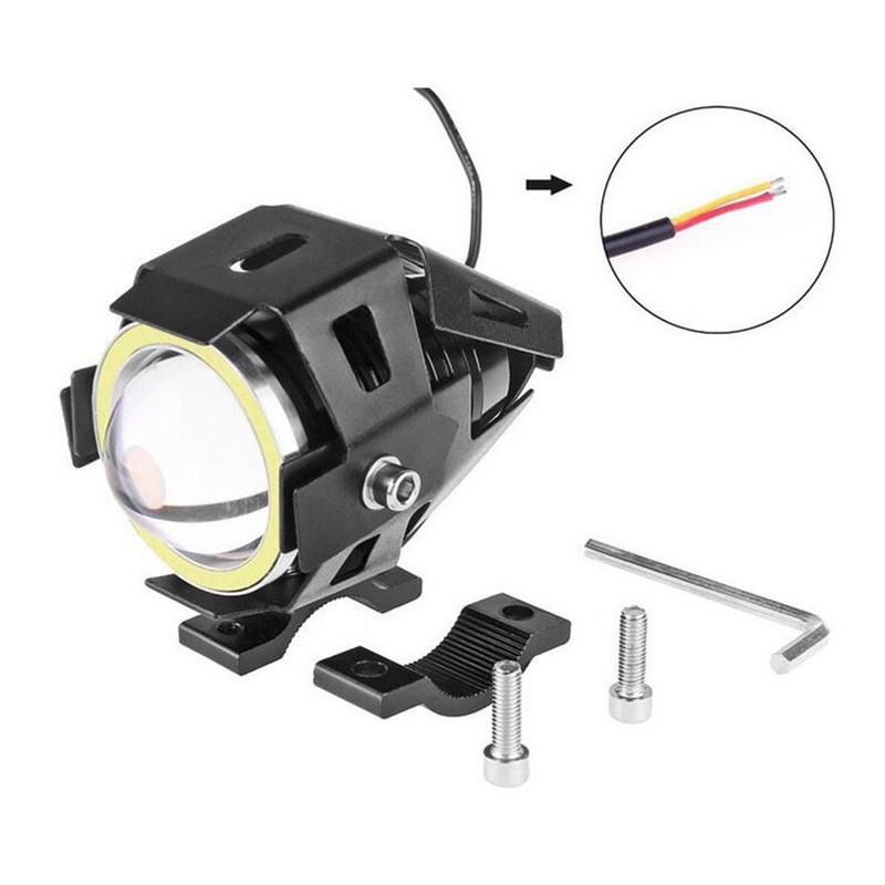 LED Headlight Angel Eye Handlebar Light for Modified Electric & U7 Motorcycles