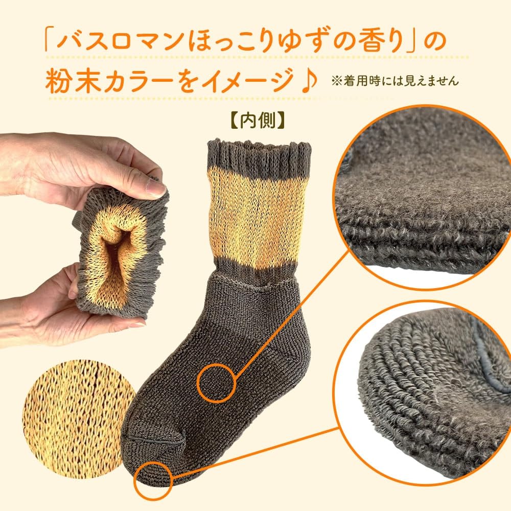 Sunayama Bath Roman Socks for Warm and Comfortable After a Prevents Pile Room Sizes Women, Bath, Colds, Moisture-Wicking, Heat-Generating Fabric,