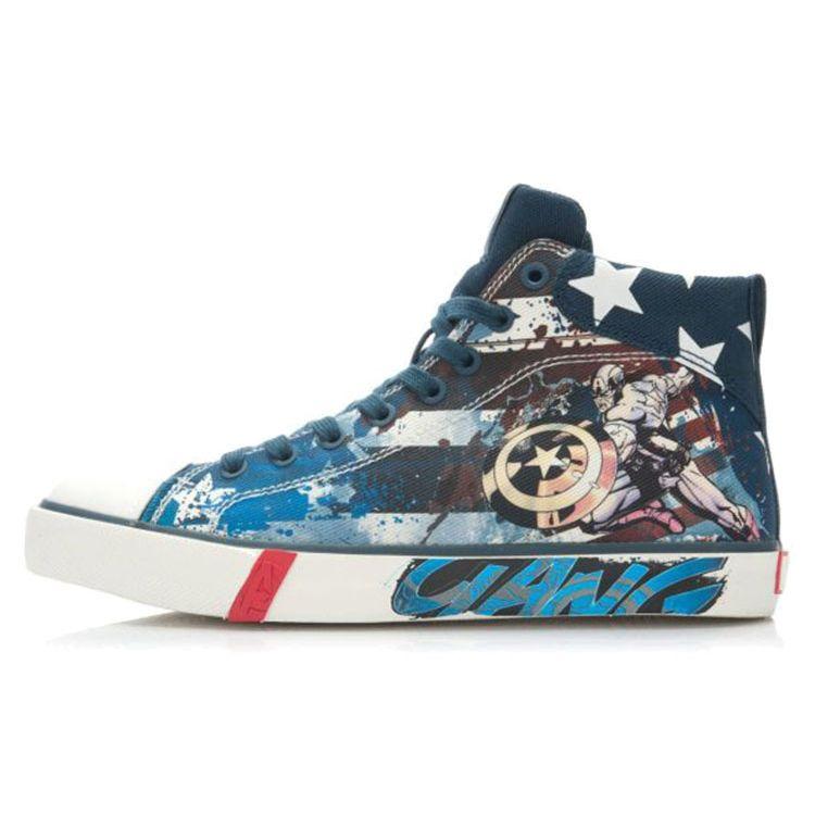 

Li-Ning Удобные высокие кеды для скейтбординга Женские кроссовки Синие ALAK094-1 36⅓